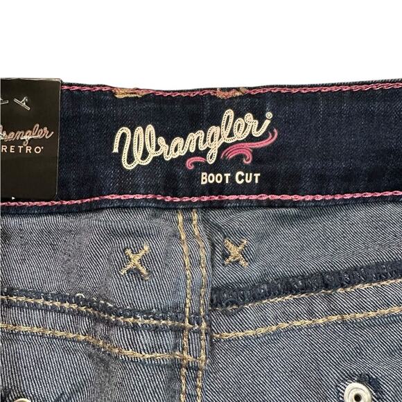 Wrangler Retro Women's 13/14 x 34 Bootcut Blue Jeans NWT - Picture 6 of 10